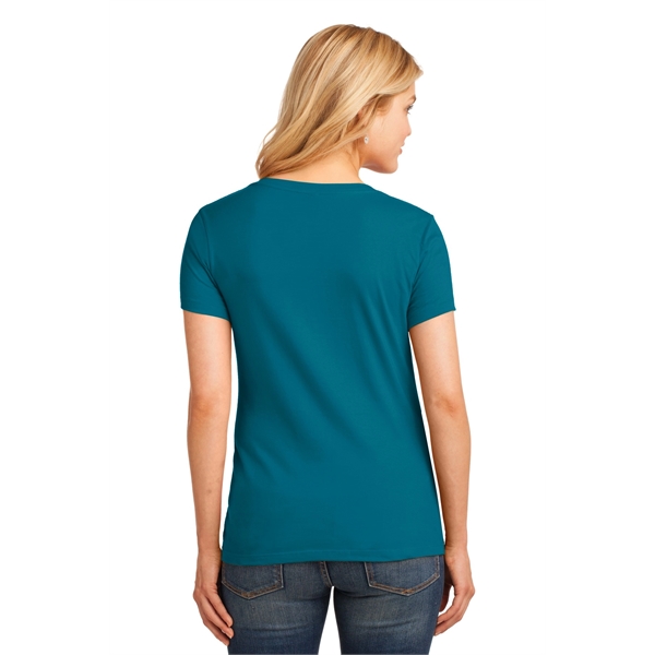 Port & Company Women's Core Cotton V-Neck Tee. - Port & Company Women's Core Cotton V-Neck Tee. - Image 67 of 135