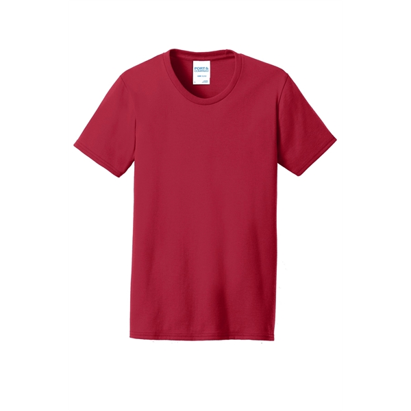 Port & Co Women's Core Blend Tee. - Port & Co Women's Core Blend Tee. - Image 22 of 35