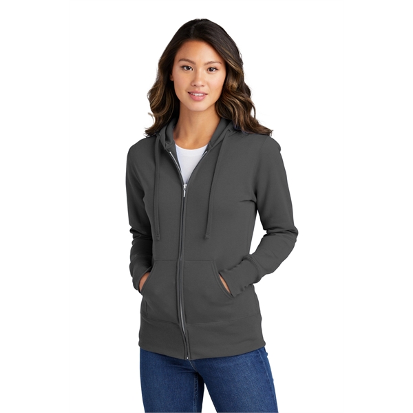 Port & Company Women's Core Fleece Full-Zip Hooded Sweats... - Port & Company Women's Core Fleece Full-Zip Hooded Sweats... - Image 48 of 77