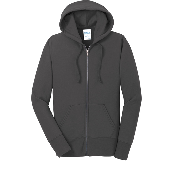 Port & Company Women's Core Fleece Full-Zip Hooded Sweats... - Port & Company Women's Core Fleece Full-Zip Hooded Sweats... - Image 3 of 77