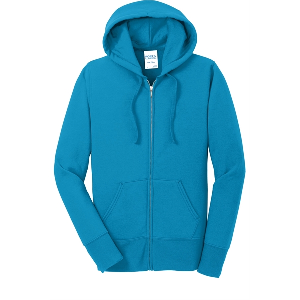 Port & Company Women's Core Fleece Full-Zip Hooded Sweats... - Port & Company Women's Core Fleece Full-Zip Hooded Sweats... - Image 18 of 77