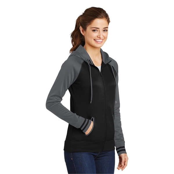 Sport-Tek Women's Sport-Wick Varsity Fleece Full-Zip Hood... - Sport-Tek Women's Sport-Wick Varsity Fleece Full-Zip Hood... - Image 4 of 25