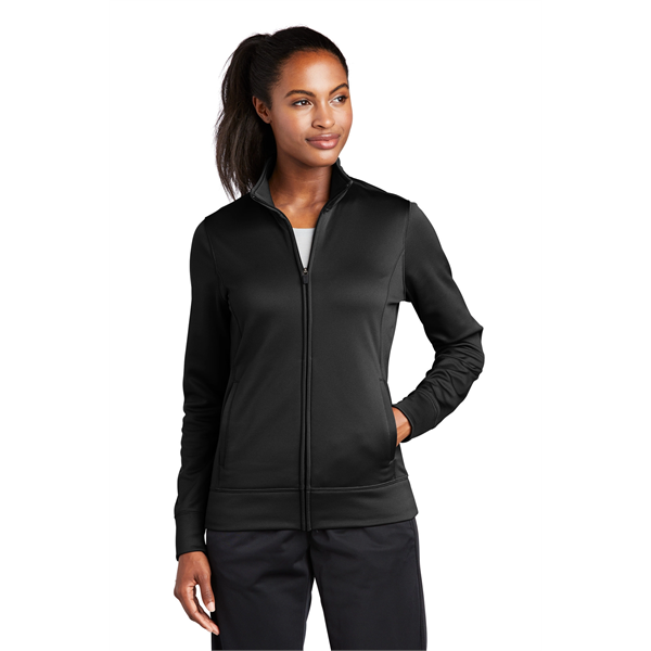 Sport-Tek Women's Sport-Wick Fleece Full-Zip Jacket. - Sport-Tek Women's Sport-Wick Fleece Full-Zip Jacket. - Image 23 of 56