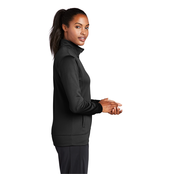 Sport-Tek Women's Sport-Wick Fleece Full-Zip Jacket. - Sport-Tek Women's Sport-Wick Fleece Full-Zip Jacket. - Image 25 of 56