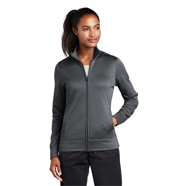 Sport-Tek Women's Sport-Wick Fleece Full-Zip Jacket. - Sport-Tek Women's Sport-Wick Fleece Full-Zip Jacket. - Image 27 of 56