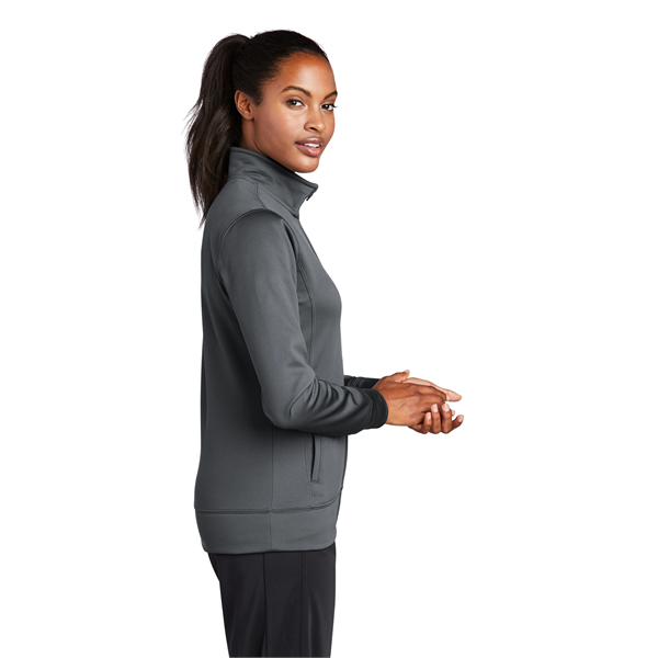 Sport-Tek Women's Sport-Wick Fleece Full-Zip Jacket. - Sport-Tek Women's Sport-Wick Fleece Full-Zip Jacket. - Image 29 of 56