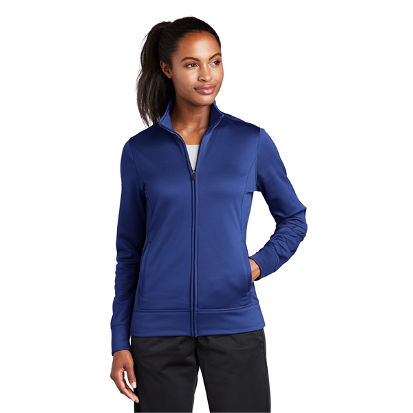 Sport-Tek Women's Sport-Wick Fleece Full-Zip Jacket. - Sport-Tek Women's Sport-Wick Fleece Full-Zip Jacket. - Image 33 of 56