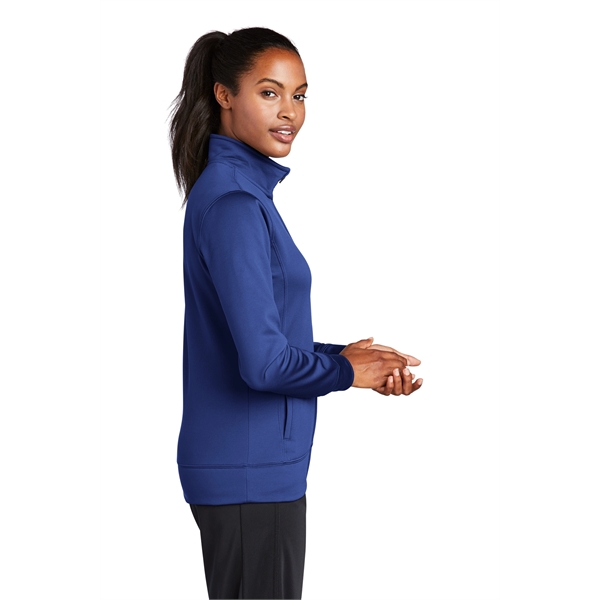 Sport-Tek Women's Sport-Wick Fleece Full-Zip Jacket. - Sport-Tek Women's Sport-Wick Fleece Full-Zip Jacket. - Image 35 of 56