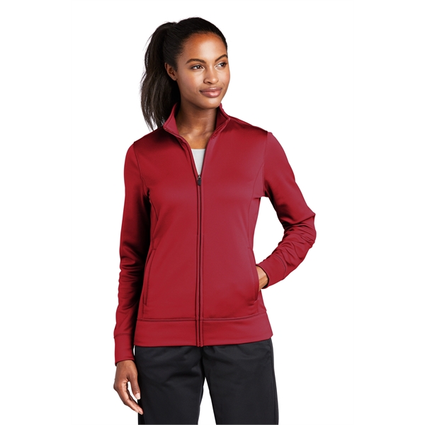 Sport-Tek Women's Sport-Wick Fleece Full-Zip Jacket. - Sport-Tek Women's Sport-Wick Fleece Full-Zip Jacket. - Image 36 of 56