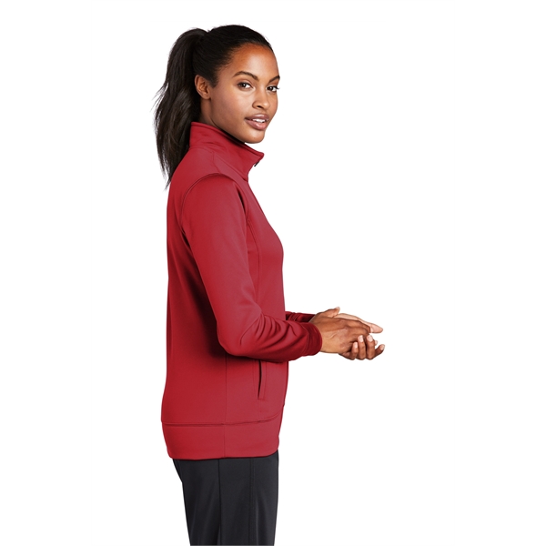 Sport-Tek Women's Sport-Wick Fleece Full-Zip Jacket. - Sport-Tek Women's Sport-Wick Fleece Full-Zip Jacket. - Image 38 of 56