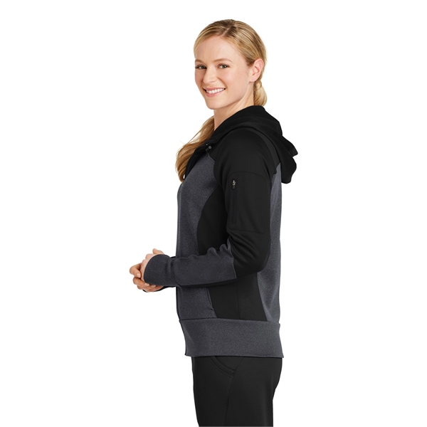 Sport-Tek Women's Tech Fleece Colorblock Full-Zip Hooded ... - Sport-Tek Women's Tech Fleece Colorblock Full-Zip Hooded ... - Image 1 of 22