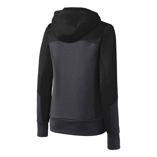 Sport-Tek Women's Tech Fleece Colorblock Full-Zip Hooded ... - Sport-Tek Women's Tech Fleece Colorblock Full-Zip Hooded ... - Image 16 of 22