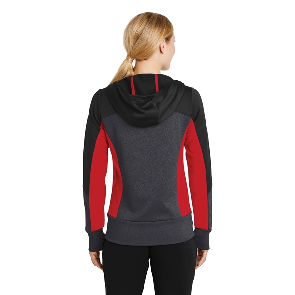 Sport-Tek Women's Tech Fleece Colorblock Full-Zip Hooded ... - Sport-Tek Women's Tech Fleece Colorblock Full-Zip Hooded ... - Image 17 of 22