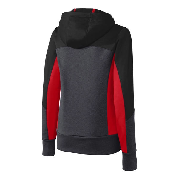 Sport-Tek Women's Tech Fleece Colorblock Full-Zip Hooded ... - Sport-Tek Women's Tech Fleece Colorblock Full-Zip Hooded ... - Image 19 of 22