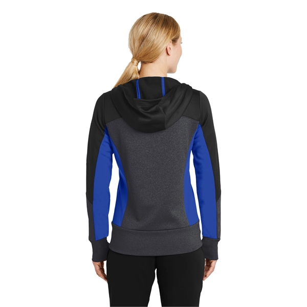 Sport-Tek Women's Tech Fleece Colorblock Full-Zip Hooded ... - Sport-Tek Women's Tech Fleece Colorblock Full-Zip Hooded ... - Image 20 of 22