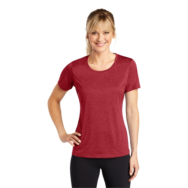 Sport-Tek Women's Heather Contender Scoop Neck Tee. - Sport-Tek Women's Heather Contender Scoop Neck Tee. - Image 24 of 40