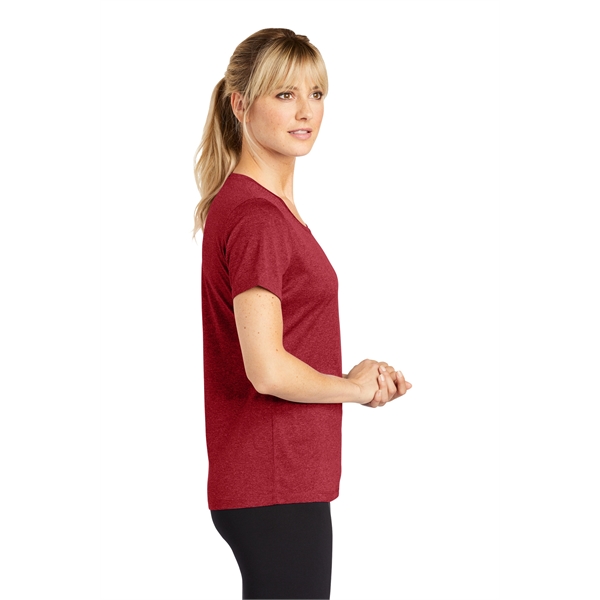 Sport-Tek Women's Heather Contender Scoop Neck Tee. - Sport-Tek Women's Heather Contender Scoop Neck Tee. - Image 26 of 40