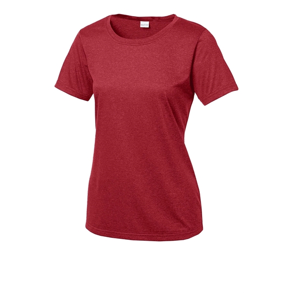 Sport-Tek Women's Heather Contender Scoop Neck Tee. - Sport-Tek Women's Heather Contender Scoop Neck Tee. - Image 4 of 40