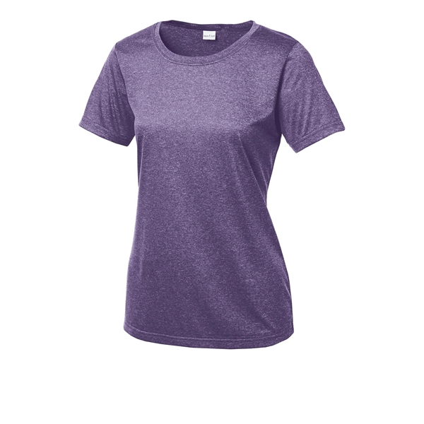 Sport-Tek Women's Heather Contender Scoop Neck Tee. - Sport-Tek Women's Heather Contender Scoop Neck Tee. - Image 6 of 40