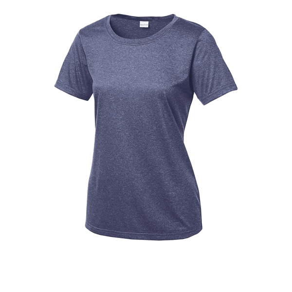 Sport-Tek Women's Heather Contender Scoop Neck Tee. - Sport-Tek Women's Heather Contender Scoop Neck Tee. - Image 9 of 40