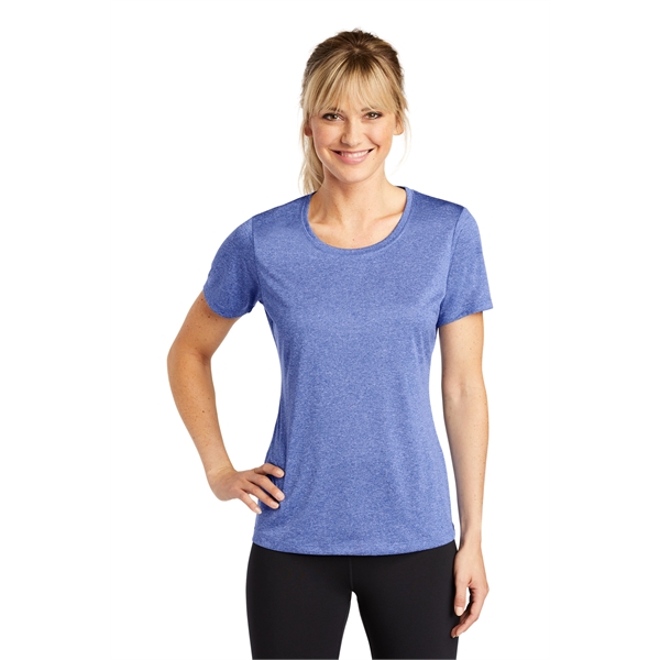 Sport-Tek Women's Heather Contender Scoop Neck Tee. - Sport-Tek Women's Heather Contender Scoop Neck Tee. - Image 32 of 40