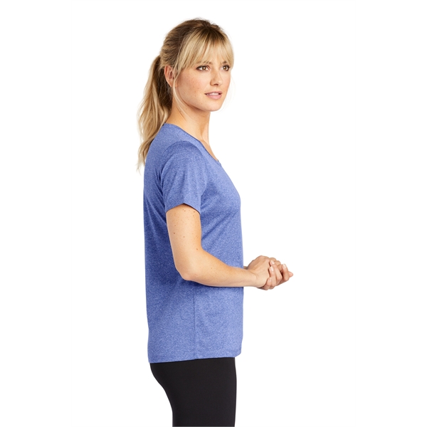 Sport-Tek Women's Heather Contender Scoop Neck Tee. - Sport-Tek Women's Heather Contender Scoop Neck Tee. - Image 34 of 40