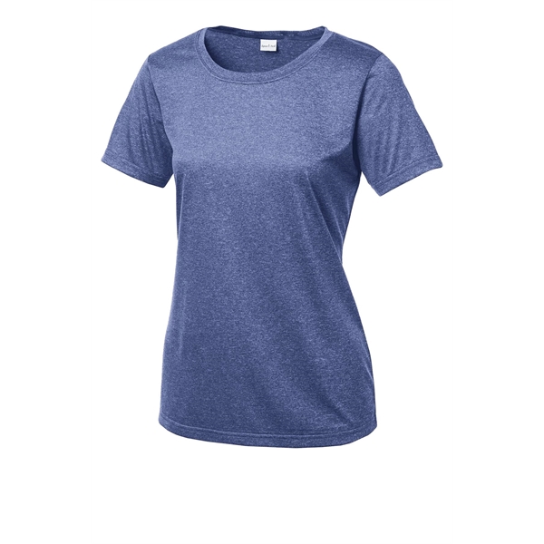 Sport-Tek Women's Heather Contender Scoop Neck Tee. - Sport-Tek Women's Heather Contender Scoop Neck Tee. - Image 16 of 40