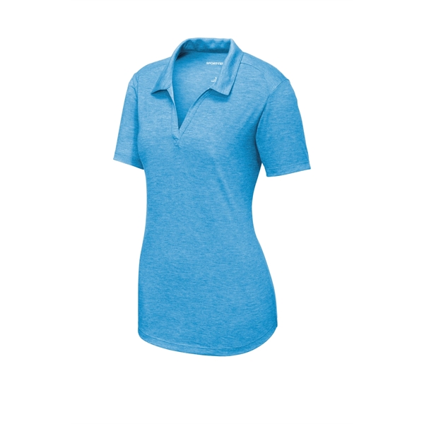 Sport-Tek Women's PosiCharge Tri-Blend Wicking Polo. - Sport-Tek Women's PosiCharge Tri-Blend Wicking Polo. - Image 18 of 45