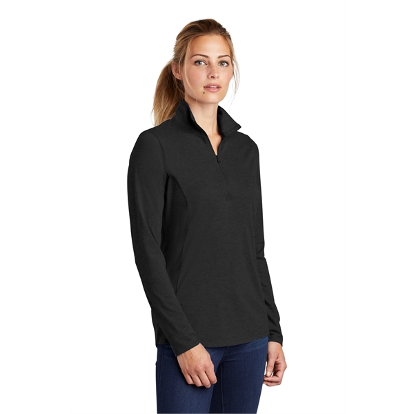 Sport-Tek Women's PosiCharge Tri-Blend Wicking 1/4-Zip Pu... - Sport-Tek Women's PosiCharge Tri-Blend Wicking 1/4-Zip Pu... - Image 3 of 30