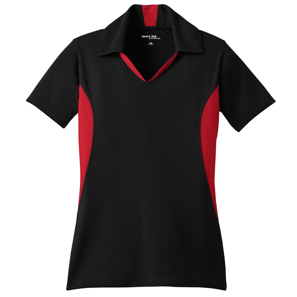 Sport-Tek Women's Side Blocked Micropique Sport-Wick Polo. - Sport-Tek Women's Side Blocked Micropique Sport-Wick Polo. - Image 3 of 31