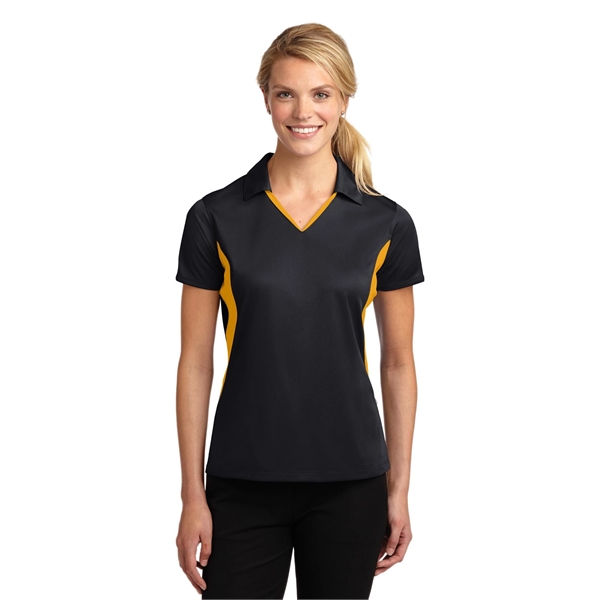 Sport-Tek Women's Side Blocked Micropique Sport-Wick Polo. - Sport-Tek Women's Side Blocked Micropique Sport-Wick Polo. - Image 5 of 31