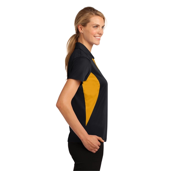 Sport-Tek Women's Side Blocked Micropique Sport-Wick Polo. - Sport-Tek Women's Side Blocked Micropique Sport-Wick Polo. - Image 7 of 31