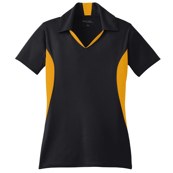 Sport-Tek Women's Side Blocked Micropique Sport-Wick Polo. - Sport-Tek Women's Side Blocked Micropique Sport-Wick Polo. - Image 8 of 31