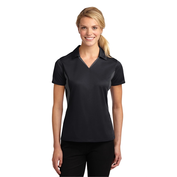 Sport-Tek Women's Side Blocked Micropique Sport-Wick Polo. - Sport-Tek Women's Side Blocked Micropique Sport-Wick Polo. - Image 10 of 31