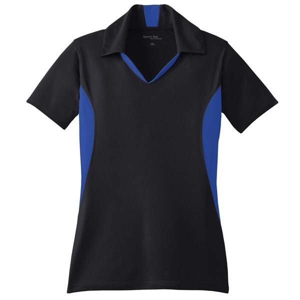 Sport-Tek Women's Side Blocked Micropique Sport-Wick Polo. - Sport-Tek Women's Side Blocked Micropique Sport-Wick Polo. - Image 18 of 31