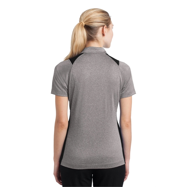 Sport-Tek Women's Heather Colorblock Contender Polo. - Sport-Tek Women's Heather Colorblock Contender Polo. - Image 2 of 60