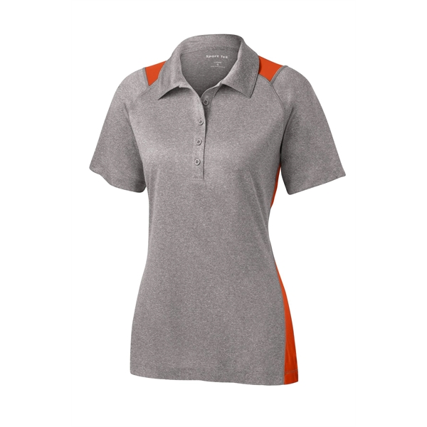 Sport-Tek Women's Heather Colorblock Contender Polo. - Sport-Tek Women's Heather Colorblock Contender Polo. - Image 42 of 60