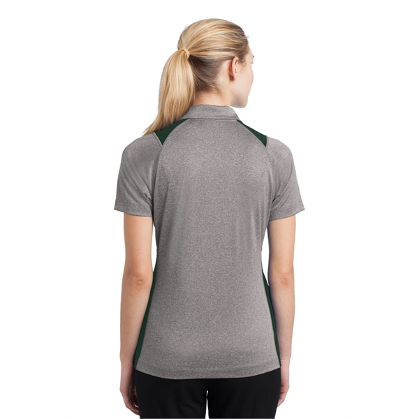 Sport-Tek Women's Heather Colorblock Contender Polo. - Sport-Tek Women's Heather Colorblock Contender Polo. - Image 8 of 60