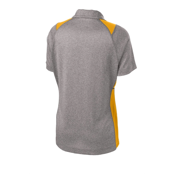 Sport-Tek Women's Heather Colorblock Contender Polo. - Sport-Tek Women's Heather Colorblock Contender Polo. - Image 15 of 60