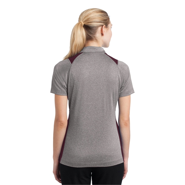 Sport-Tek Women's Heather Colorblock Contender Polo. - Sport-Tek Women's Heather Colorblock Contender Polo. - Image 45 of 60