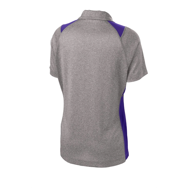 Sport-Tek Women's Heather Colorblock Contender Polo. - Sport-Tek Women's Heather Colorblock Contender Polo. - Image 25 of 60