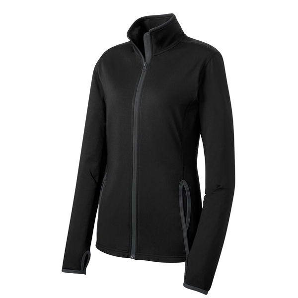 Sport-Tek Women's Sport-Wick Stretch Contrast Full-Zip Ja... - Sport-Tek Women's Sport-Wick Stretch Contrast Full-Zip Ja... - Image 36 of 40