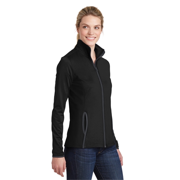 Sport-Tek Women's Sport-Wick Stretch Contrast Full-Zip Ja... - Sport-Tek Women's Sport-Wick Stretch Contrast Full-Zip Ja... - Image 3 of 40