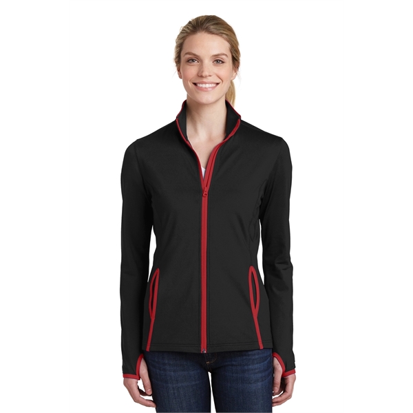 Sport-Tek Women's Sport-Wick Stretch Contrast Full-Zip Ja... - Sport-Tek Women's Sport-Wick Stretch Contrast Full-Zip Ja... - Image 4 of 40