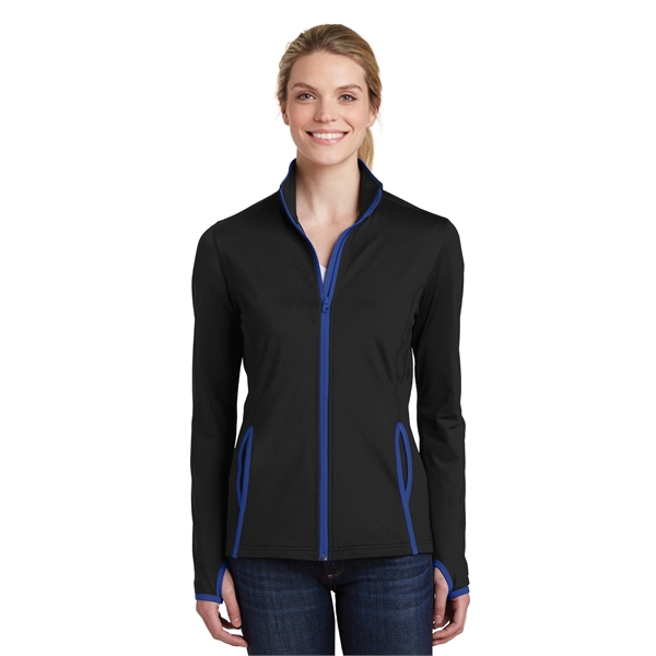 Sport-Tek Women's Sport-Wick Stretch Contrast Full-Zip Ja... - Sport-Tek Women's Sport-Wick Stretch Contrast Full-Zip Ja... - Image 7 of 40