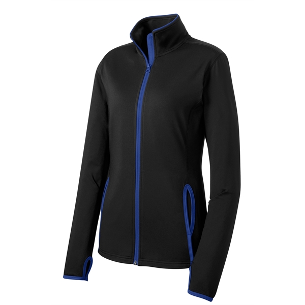 Sport-Tek Women's Sport-Wick Stretch Contrast Full-Zip Ja... - Sport-Tek Women's Sport-Wick Stretch Contrast Full-Zip Ja... - Image 10 of 40