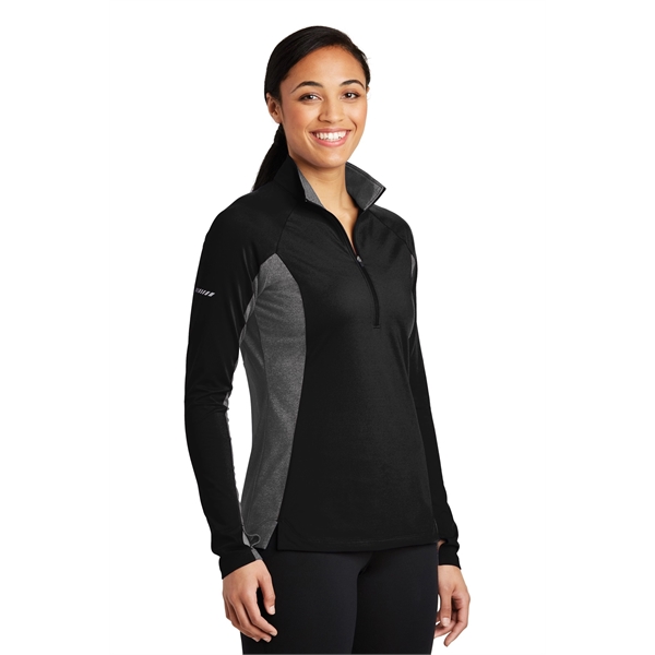 Sport-Tek Women's Sport-Wick Stretch Contrast 1/4-Zip Pul... - Sport-Tek Women's Sport-Wick Stretch Contrast 1/4-Zip Pul... - Image 4 of 25