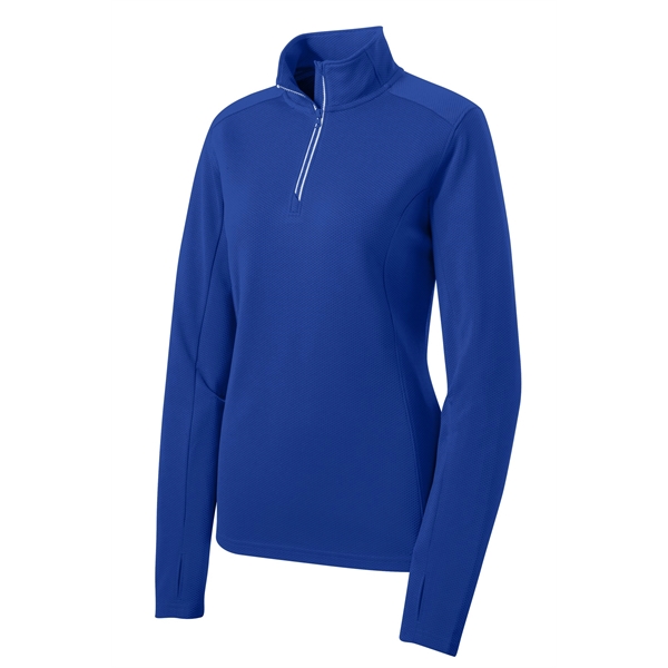 Sport-Tek Women's Sport-Wick Textured 1/4-Zip Pullover. - Sport-Tek Women's Sport-Wick Textured 1/4-Zip Pullover. - Image 28 of 29