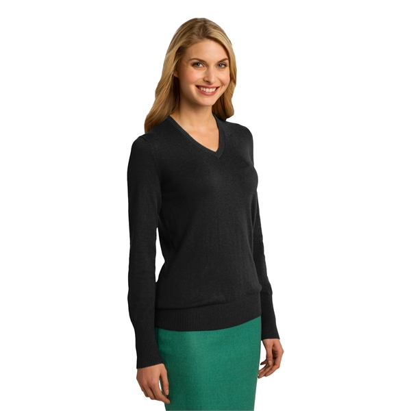 Port Authority Women's V-Neck Sweater. - Port Authority Women's V-Neck Sweater. - Image 16 of 25