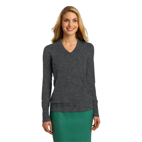 Port Authority Women's V-Neck Sweater. - Port Authority Women's V-Neck Sweater. - Image 20 of 25